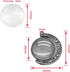 Unlorspy 30Pcs 10Sets Moon Rotation Double Side Pendant Trays,10Pcs 25 mm Moon Rotation Alloy Double-Sided Trays Pendants with 20Pcs Glass Cabocho...