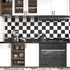 VaryPaper 15.7''x78.7'' Thick Checkered Countertop Contact Paper Waterproof Checkered Wallpaper Peel and Stick Black and White Wallpaper for Bathr...