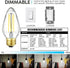 LEOOLS E26 LED Bulb 8W Equivalent e26 led Bulb 100 Watt Dimmable Daylight 4000K E26 Edison Bulb AC120V 800lm Tubular F14 F45 LED Bulb for Pendant,...