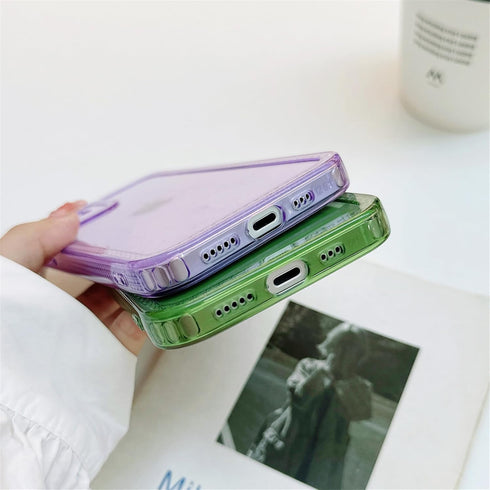 for iPhone 12 Case Cute Clear Bling Crystal Diamond Phone Case, with Sparkle Camera Len Protector Soft TPU Cover Case for Women Girls, Purple......