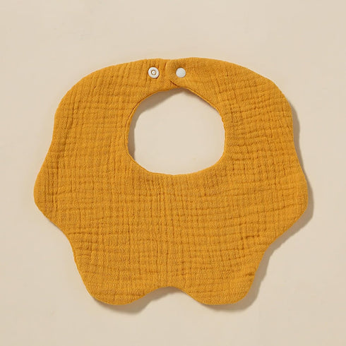 Muslin Baby Bibs Lap Shoulder Absorbent Drool Teething Bib Unisex Snap Cotton Soft 6 Layers Feeding Burp Cloth Bibs for Girls Boys Infant Toddler,...