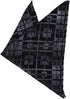 Dan Smith Handkerchief For Wedding Floral Pocket Squares Black Silky Microfiber Fabric DEE7B31D Black,Dim Gray...