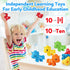 Montessori Numbers Matching Counting and Sorting Game for Toddlers Fine Motor Toy Preschool 1-10 Recognition Learning Toy Educational Set for Kids...
