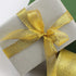 YAKA 2 Rolls 4/5 Inch 50 Yards Polyester Yarn Metallic Glitter Ribbon for Holiday Wedding Birthday Party Decoration Gift Wrapping (Black and Gold,...