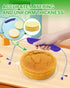 Adjustable 2- wire Cake Slicer Leveler Small Cake Cutter Slicer for Leveling Tops of Layer Cakes Professional Baking Tool with Stainless Steel Wir...