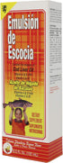EMULSION DE ESCOCIA Cod Liver Oil Liquid, Strawberry-Banana Flavor, Fish Oil Liquid with Vitamins A, D, E & B1 for Kids & Adults, Immune & Bone He...