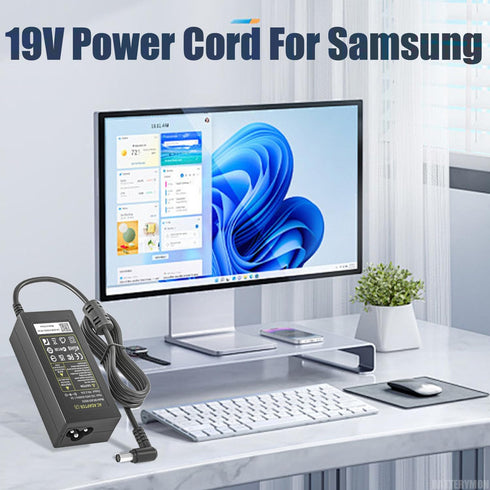 19V 2.53A AC Adapter Power Cord Compatible with Samsung UN32J5205AF UN32J4000 UN32J4500 UN32J400D UN32J400DAFXZA UN32J4000AF UN32J5003AF UN22H5000...