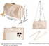Larcenciel Women's Evening Handbags, Elegant Tassel Satin Clutch Purses, Ladies Chain bags for Wedding Cocktail Prom Party...