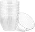 PLASTICPRO 30 Pack Crystal Like Clear Disposable Plastic Plates Dinner Dishes 6 ounce Bowls for Special Occasions Parties...
