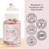 Sugar Free Hair Vitamins Gummies with Biotin 5000 mcg, Vitamin A, B12, C, D, E, Folic Acid, Supports Hair Growth Gummy, Vegetarian Friendly, Suppo...
