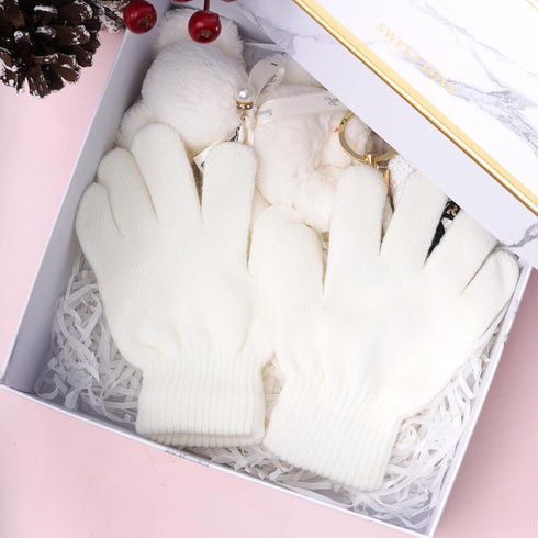 12 Pairs Kids Warm Gloves Winter Gloves Knit Gloves for Kids Boys Girls Children Christmas Gift...