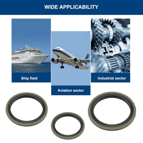 SING F LTD 200Pcs Oil Seal Washer Metal Seal Oil Washers G1/8 M6 M8 M10 M12 M16 M20 M24 Bonded Sealing Washer Assortment Kit for Automotive,Hydrau...