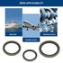 SING F LTD 200Pcs Oil Seal Washer Metal Seal Oil Washers G1/8 M6 M8 M10 M12 M16 M20 M24 Bonded Sealing Washer Assortment Kit for Automotive,Hydrau...
