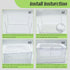 Fish Breeder Box Fish Aquarium Isolation Box Fish Divider Breeder Box with Suction Cups for Baby Fishes Shrimp Clownfish Guppy White...