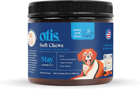 Soft Chew Multivitamin for Dogs - Longevity Focus | Overall Wellness, Healthy Immune and Cardiovascular System for Dogs | OTIS Healthy Dog Treats ...