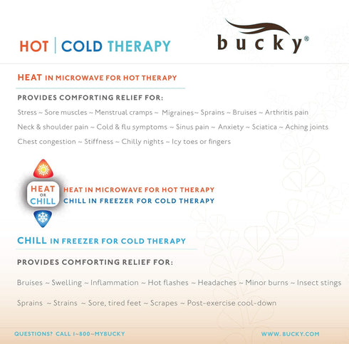 Bucky Heartwarmer-Mini Hot&Cold Therapy Pad, Red, Small...