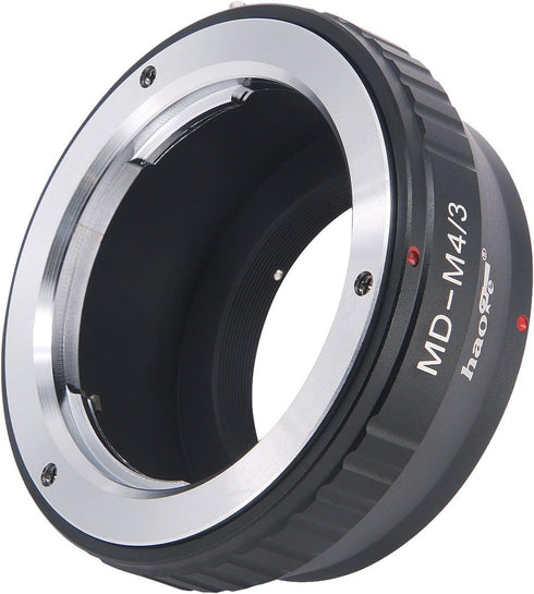 Haoge Manual Lens Mount Adapter for Minolta Rokkor MD MC Mount Lens to Olympus and Panasonic Micro Four Thirds MFT M4/3 M43 Mount Camera...