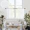 MRTREES White Sheer Curtains 34 x 24 inch Length Kitchen Tier Short Curtains Light Filtering Rod Pocket Voile Cafe Curtains for Basement Bathroom ...