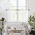 MRTREES White Sheer Curtains 34 x 24 inch Length Kitchen Tier Short Curtains Light Filtering Rod Pocket Voile Cafe Curtains for Basement Bathroom ...