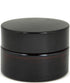 Vivaplex, 12, Amber, 15 ml, Round Glass Jars, with Inner Liners and black Lids...