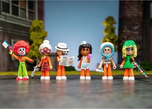 Jailbreak: Hiding in Plain Sight Multipack Six 2.75-Inch Action Figures with Mix and Match, Accessories, and Exclusive Virtual Item Code...