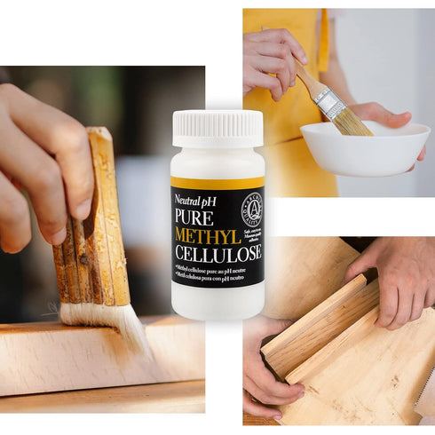 LINECO Neutral pH Methyl Cellulose Adhesive 1.5 Oz, Acid-Free All-Purpose Glue, Quick Drying and Clear, Water-Soluble, for Bookbinding Repairing, ...