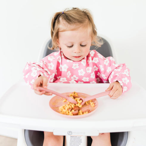 Ryan & Rose Ultimate Utensil Set of 3 Silicone Baby Spoons Silicone baby feeding set for baby led weaning, baby spoons self feeding 6 months, baby...