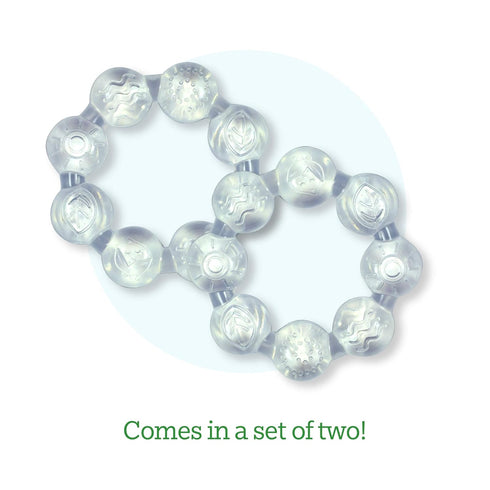 Green Sprouts Cool Ring Teether (2 Pack) Clear - 6mo+...