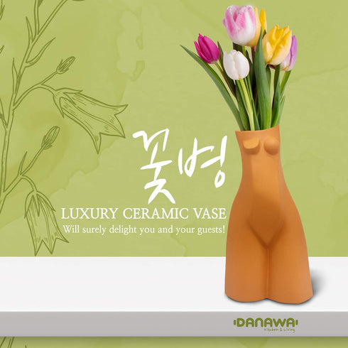 Premium Female Form Body Flower Vase 5Variations, Ceramic Vases for Modern Boho Home Decor, Plant Pot, Planter Flower Decor, Modern Vase Decor, Ce...