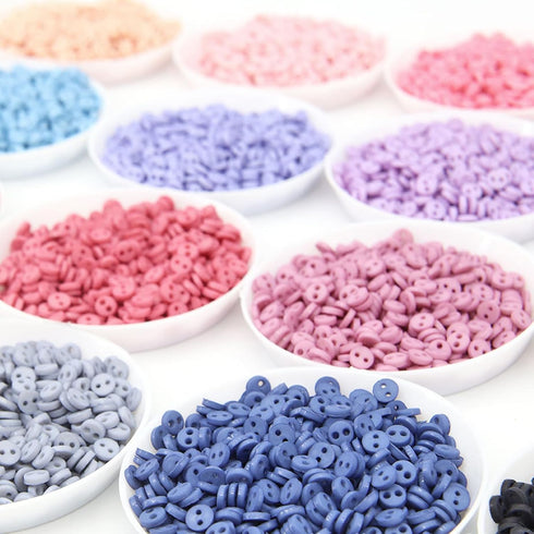 4mm / 0.16 inches Super Tiny Polyester Matte Finish Round Buttons, Mini Buttons, in 24 Colors, Micro Mini Buttons, Perfect for Doll Clothes (10PCS...