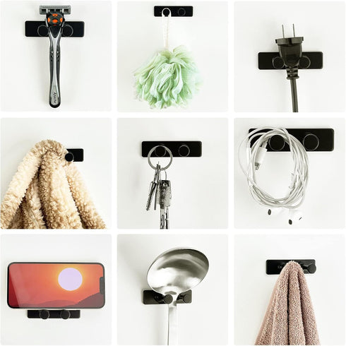 Shower Hook Inside Razor Holder: Adhesive Waterproof Wall Hook for Hanging, Shower Accessories...