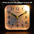 Small Battery Operated Analog Alarm Clock Silent Non Ticking, Ascending Beep Sounds, Snooze,Light Functions (Blue)...