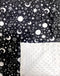 Baby Blanket for Girls Boys Black Moon Star Minky Super Soft Double Layer Receiving Blanket with Dotted Backing for Newborns Nursery Stroller Rece...