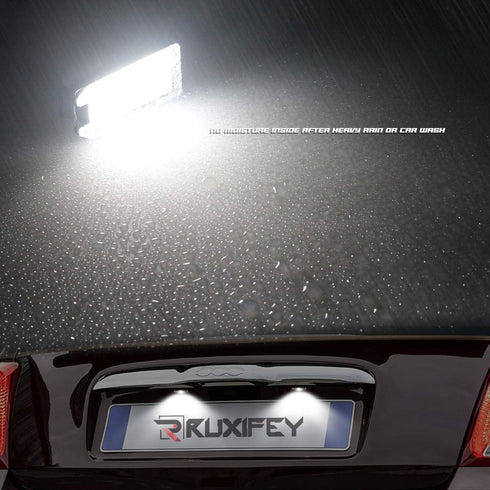 RUXIFEY LED License Plate Light Replacement Compatible with FIAT 500 2013-2019, Maserati Levant, 6000K White, Pack of 2...