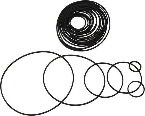 Bstinay 20PCS 25-170mm Mixed Square Cassette Tape Machine Recorder Rubber Belt Recorder Repair Maintenance Mixed Cassette...