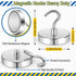 FINDMAG Magnetic Hooks 120lbs, Rare Earth Magnet Hooks Heavy Duty for Hanging, Neodymium Magnet with Hooks for Refrigerator, Home, Kitchen, Office...