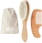 Baby Hair Brush Set – Soft Baby Brush Set for Newborns, Baby Comb and Brush Set Girl and Boy, Toddler Hair Brush and Toddler Comb - Baby Gift Set...