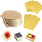 100-Pack Mini Cake Base Boards, Gold Mousse Cake Cardboard Set, Ideal for Dessert Buffet, Wedding, Parties, Catering Supplies (mixing set)...