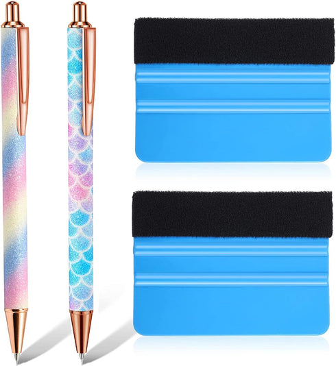 Weeding Tools for Vinyl?2 Pieces Air Release Pen Craft Vinyl Weeding Tools Stainless Steel Point Retractable Air Release Weeding Tools for Craft W...