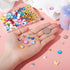 Cheriswelry Box of DIY Jewelry Making Finding Kit with Natural Shell Beads Millefiori Glass Beads Alloy Charms Plastic Beads Jump Rings Lobster Cl...