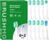 Brushmo Replacement Toothbrush Heads Compatible with Philips Sonicare Electric Toothbrush, White, 10 pc Variety Pack...