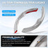 Cartist Carbon Fiber Steering Wheel Cover Custom Fit for Tesla Model 3 2017-2023 2024 and Model Y 2020-2023 2024 Anti Skid Leather Car Segmented S...