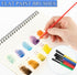 Prasacco 100 Pieces Paint Brushes Bulk, Plastic Paint Brushes for Kids Paint Brushes Oil Watercolor Brushes Colorful Detail Painting Kit for Kids ...