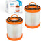 HQRP 2-pack Dust Cup Filter compatible with Eureka 5700 5740A 5810A 5811A 5812A 5813AV 5815AV 5840 5841 5856 5857 5860 Litespeed Whirlwind Vacuum ...