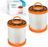 HQRP 2-pack Dust Cup Filter compatible with Eureka 5700 5740A 5810A 5811A 5812A 5813AV 5815AV 5840 5841 5856 5857 5860 Litespeed Whirlwind Vacuum ...