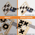 Wooden Board Tic Tac Toe Game XO Table Toy Classical Family Children Puzzle Game Educational Toys, Random Color...