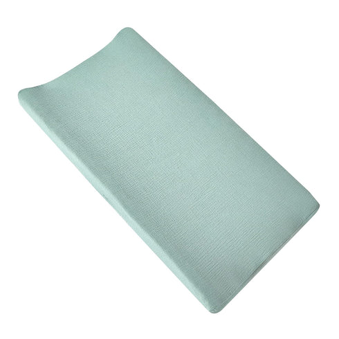 Solid Muslin Changing Table Pad Cover Cradle Sheet, Fits 32"/34''x16" Contoured Diaper Changing Pad, Ultra Soft Cozy Muslin Cotton Changing Table ...