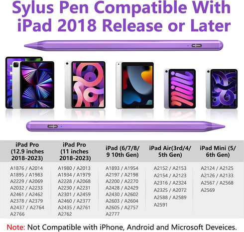 Stylus Pen for iPad, Apple Pencil for iPad 10th/9th Gen, iPad Pro 11&12.9 inch, iPad Pencil Compatible with (2018-2022) Apple iPad Air 5th/4th/3rd...