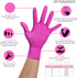 FRAMAR Pink Gloves Disposable Latex Free XL – Pink Nitrile Gloves xl, Nitrile Disposable Gloves xl, Tattoo Gloves xl Gloves Disposable Latex Free,...