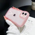 R'hllor Pink Case for iPhone 11, A - Z Initials Personalized Phonecase for Women, Cute Curly Wave Edge TPU Protective Phone Cover, Kawaii Phone Ca...